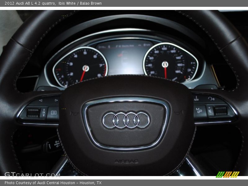 Ibis White / Balao Brown 2012 Audi A8 L 4.2 quattro