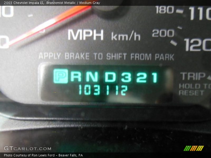Bronzemist Metallic / Medium Gray 2003 Chevrolet Impala LS