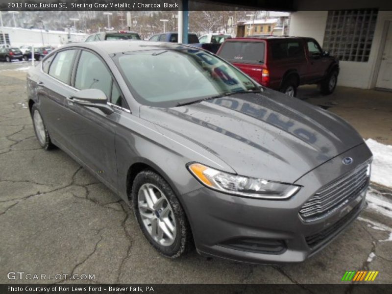 Sterling Gray Metallic / Charcoal Black 2013 Ford Fusion SE
