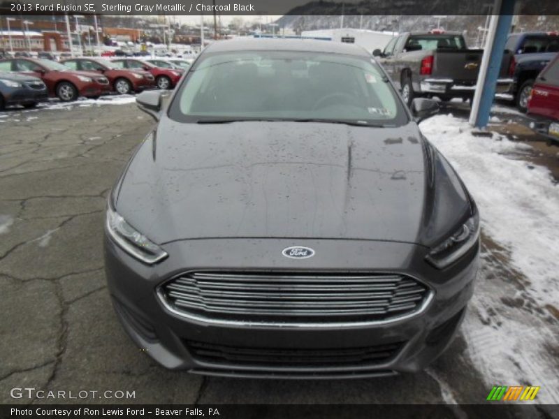 Sterling Gray Metallic / Charcoal Black 2013 Ford Fusion SE