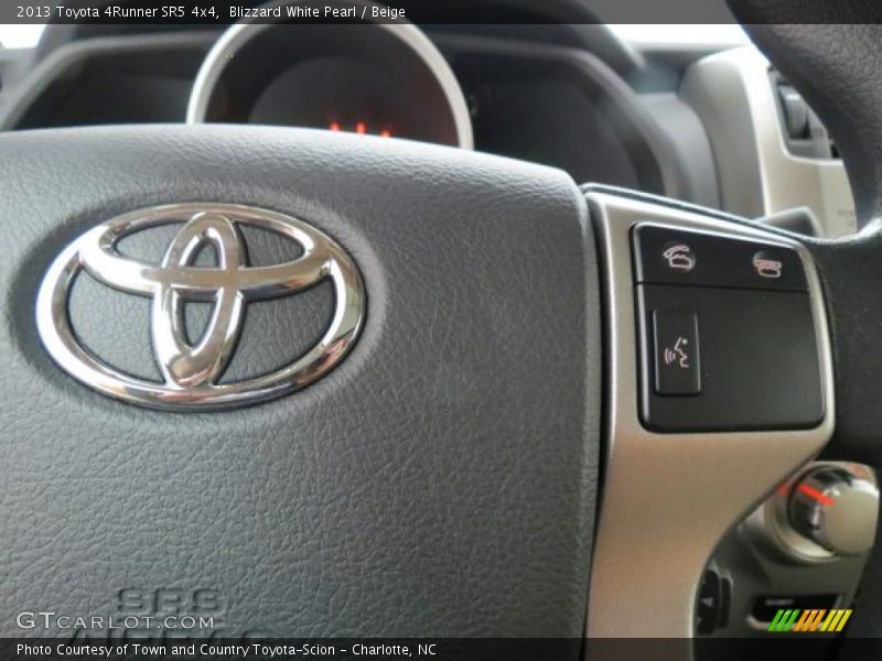 Blizzard White Pearl / Beige 2013 Toyota 4Runner SR5 4x4