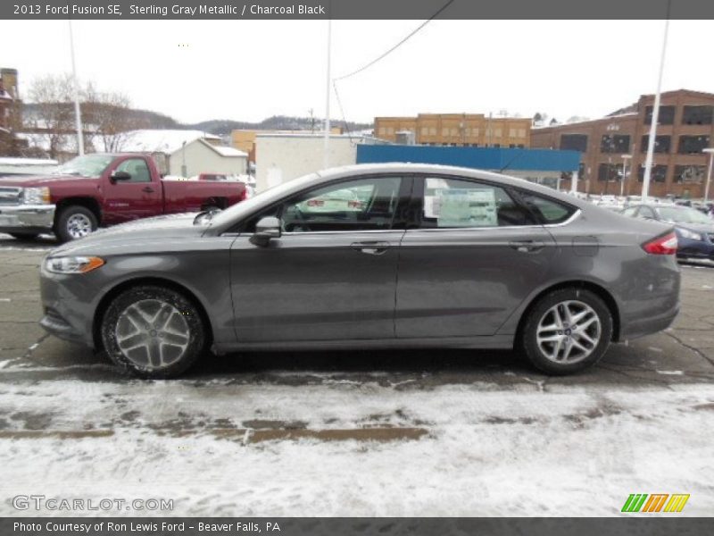 Sterling Gray Metallic / Charcoal Black 2013 Ford Fusion SE
