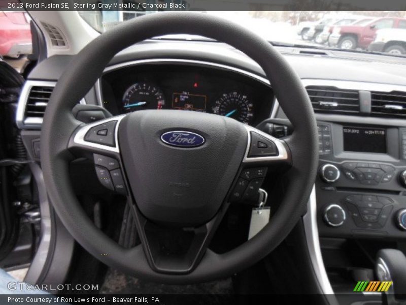 Sterling Gray Metallic / Charcoal Black 2013 Ford Fusion SE