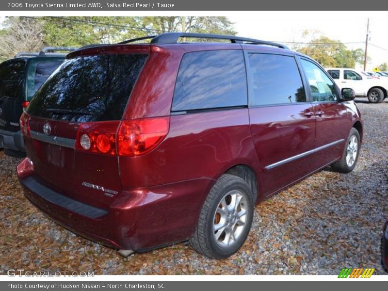 Salsa Red Pearl / Taupe 2006 Toyota Sienna Limited AWD