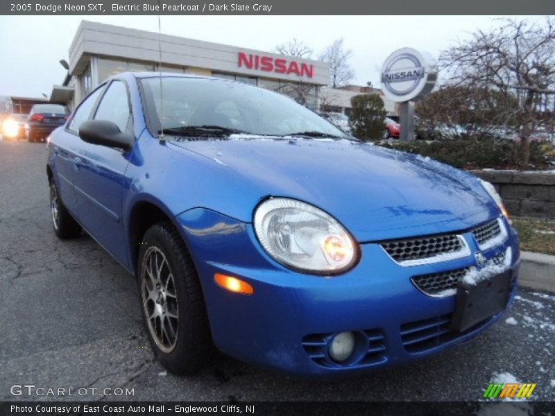 Electric Blue Pearlcoat / Dark Slate Gray 2005 Dodge Neon SXT