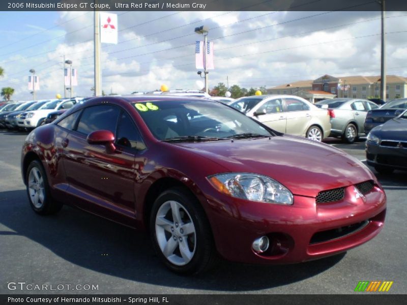 Ultra Red Pearl / Medium Gray 2006 Mitsubishi Eclipse GT Coupe