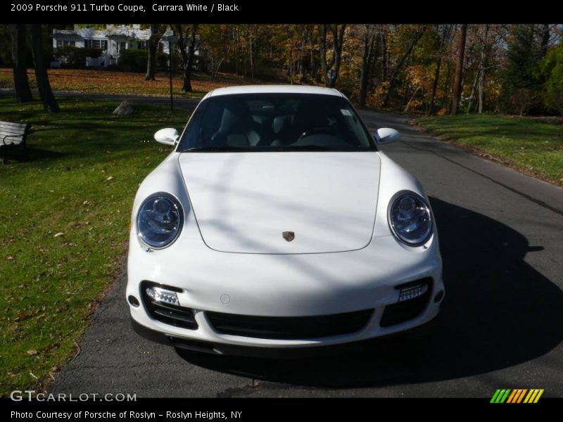 Carrara White / Black 2009 Porsche 911 Turbo Coupe