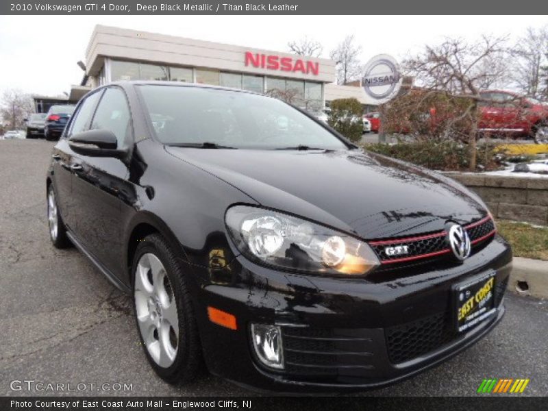 Deep Black Metallic / Titan Black Leather 2010 Volkswagen GTI 4 Door