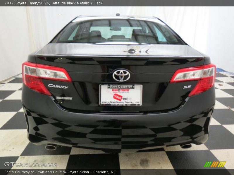 Attitude Black Metallic / Black 2012 Toyota Camry SE V6