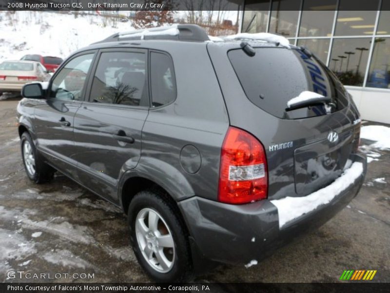 Dark Titanium Gray / Gray 2008 Hyundai Tucson GLS