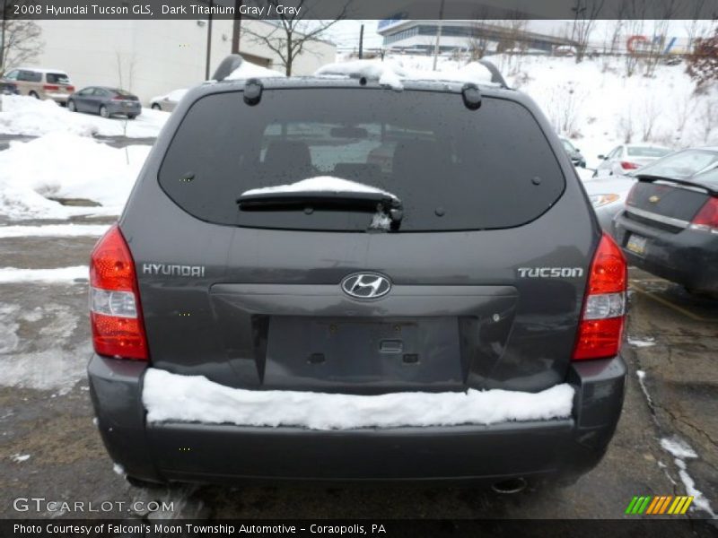 Dark Titanium Gray / Gray 2008 Hyundai Tucson GLS