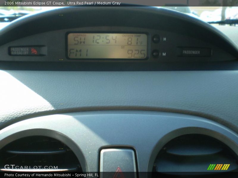 Ultra Red Pearl / Medium Gray 2006 Mitsubishi Eclipse GT Coupe