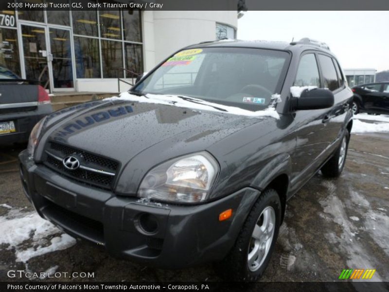 Dark Titanium Gray / Gray 2008 Hyundai Tucson GLS