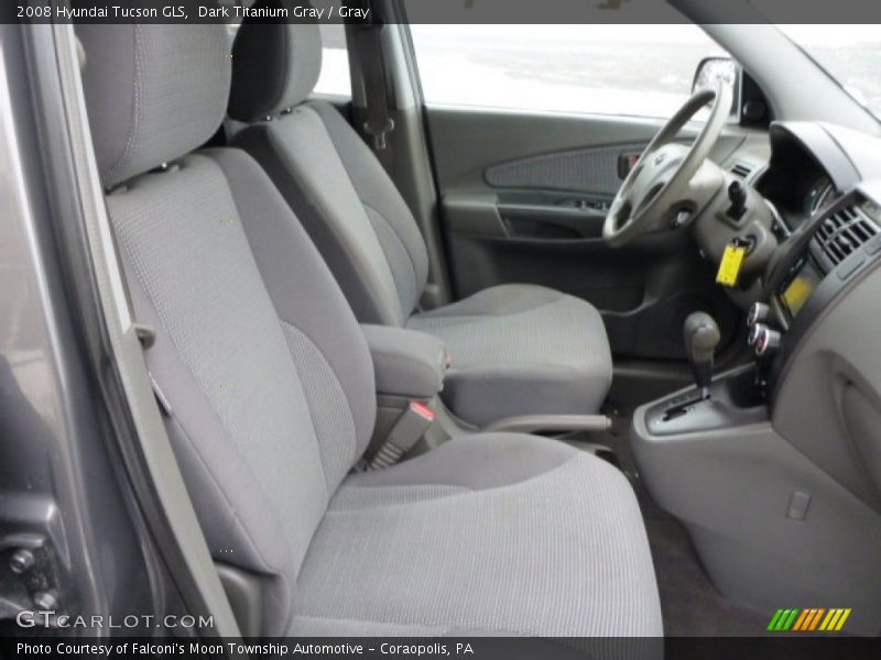 Dark Titanium Gray / Gray 2008 Hyundai Tucson GLS