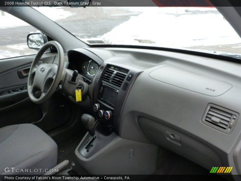 Dark Titanium Gray / Gray 2008 Hyundai Tucson GLS