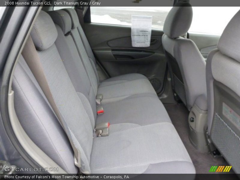 Dark Titanium Gray / Gray 2008 Hyundai Tucson GLS