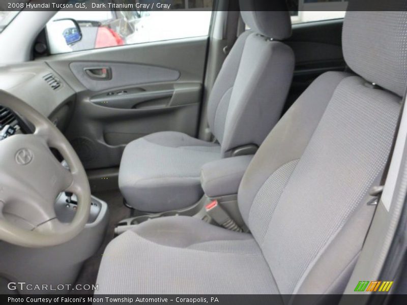 Dark Titanium Gray / Gray 2008 Hyundai Tucson GLS