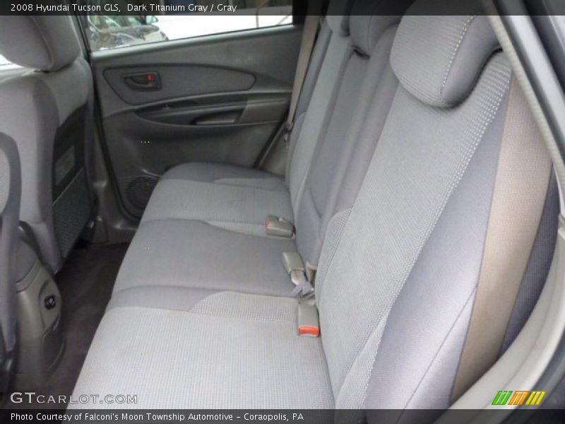 Dark Titanium Gray / Gray 2008 Hyundai Tucson GLS