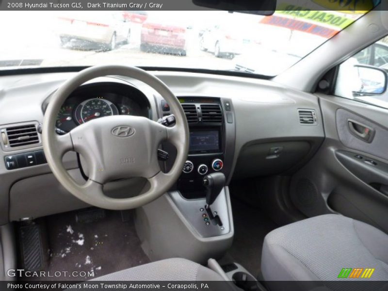 Dark Titanium Gray / Gray 2008 Hyundai Tucson GLS