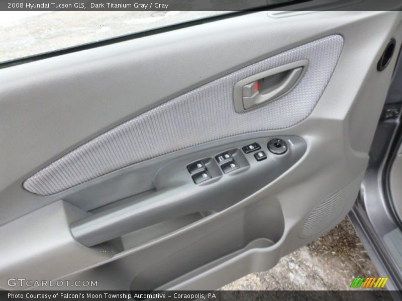 Dark Titanium Gray / Gray 2008 Hyundai Tucson GLS