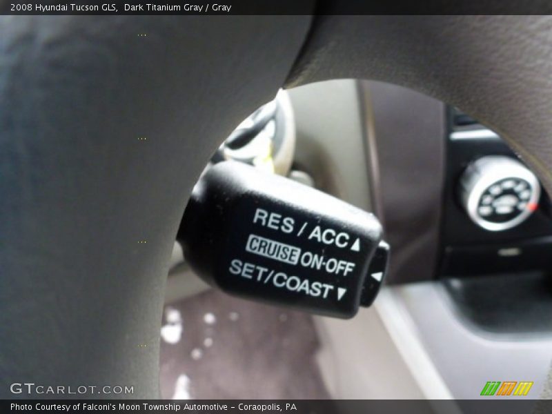 Dark Titanium Gray / Gray 2008 Hyundai Tucson GLS