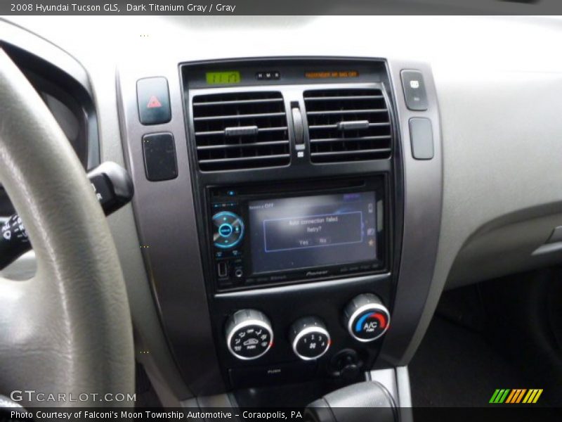 Dark Titanium Gray / Gray 2008 Hyundai Tucson GLS