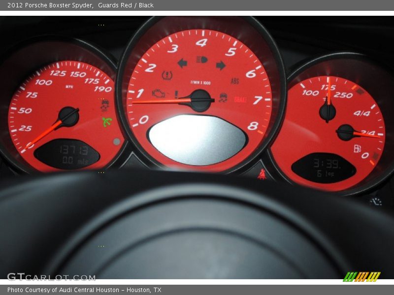 Guards Red / Black 2012 Porsche Boxster Spyder