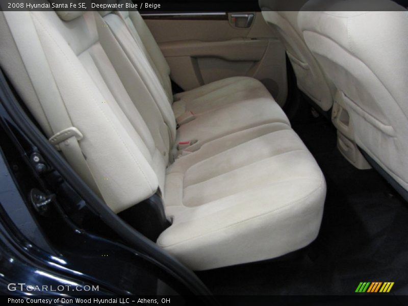 Deepwater Blue / Beige 2008 Hyundai Santa Fe SE