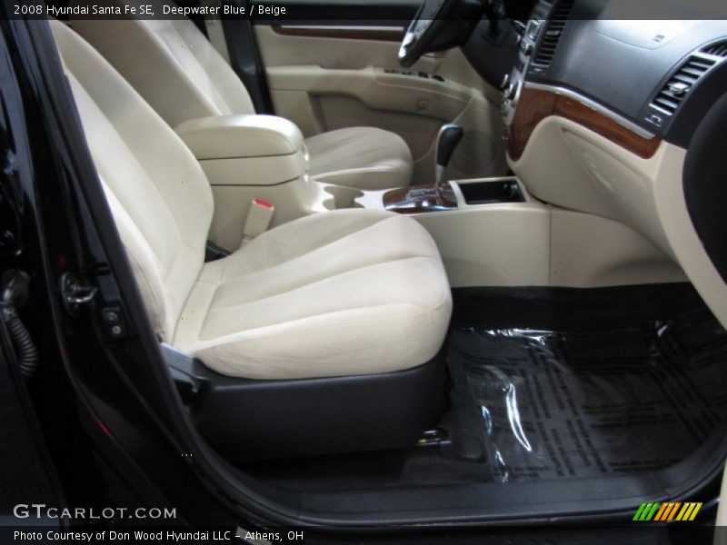 Deepwater Blue / Beige 2008 Hyundai Santa Fe SE
