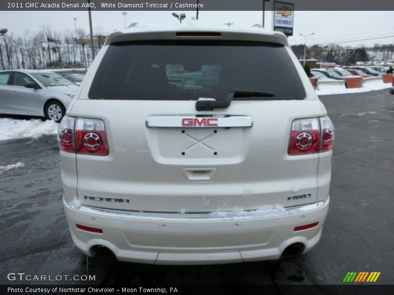 White Diamond Tintcoat / Cashmere 2011 GMC Acadia Denali AWD