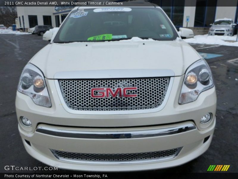 White Diamond Tintcoat / Cashmere 2011 GMC Acadia Denali AWD