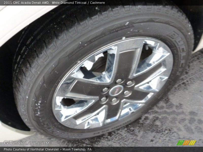 White Diamond Tintcoat / Cashmere 2011 GMC Acadia Denali AWD