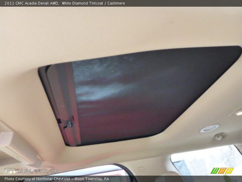 White Diamond Tintcoat / Cashmere 2011 GMC Acadia Denali AWD