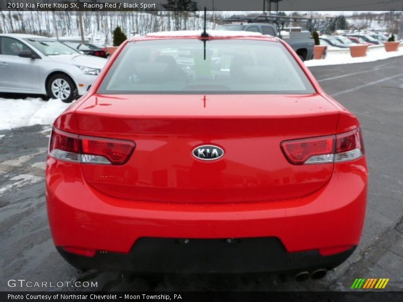 Racing Red / Black Sport 2010 Kia Forte Koup SX