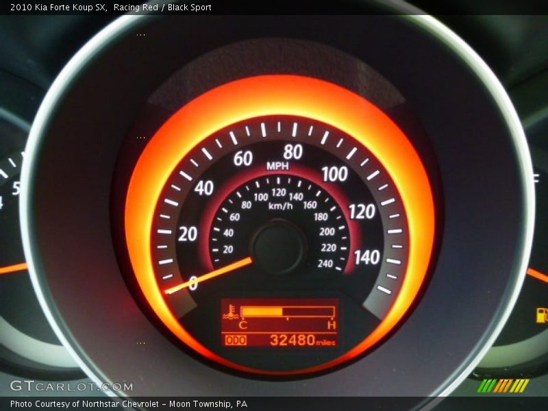Racing Red / Black Sport 2010 Kia Forte Koup SX