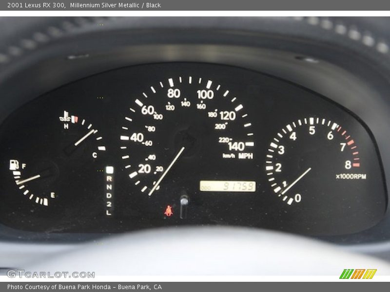 Millennium Silver Metallic / Black 2001 Lexus RX 300