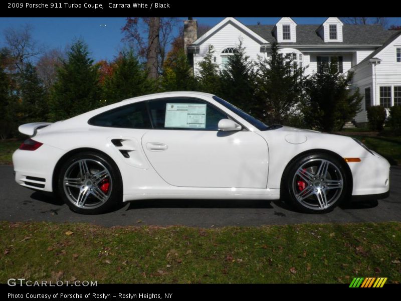 Carrara White / Black 2009 Porsche 911 Turbo Coupe