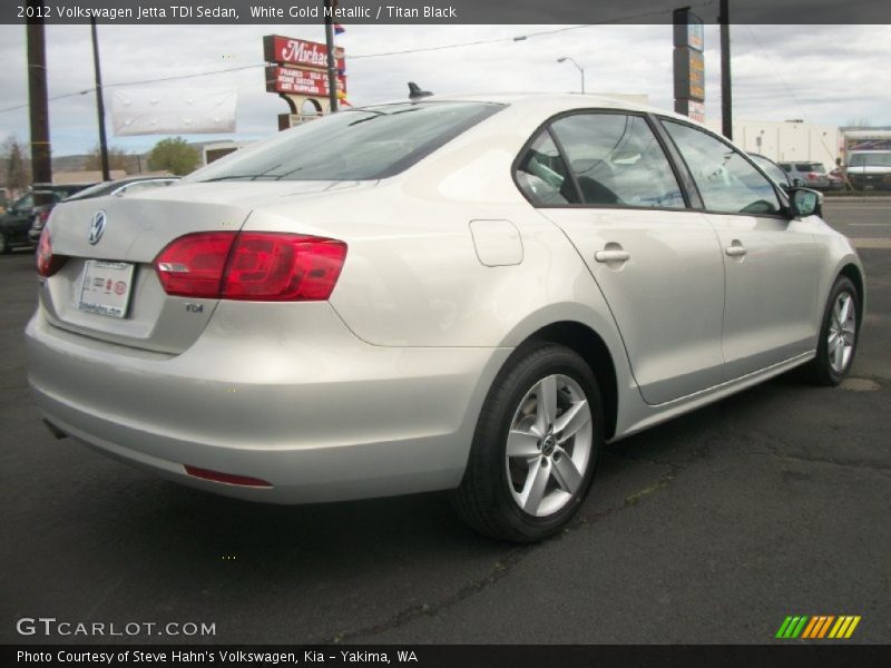 White Gold Metallic / Titan Black 2012 Volkswagen Jetta TDI Sedan