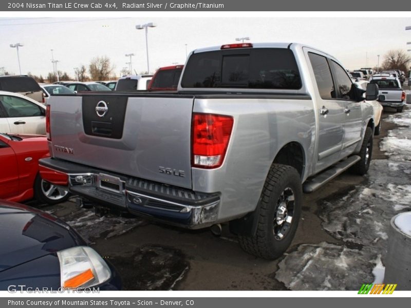 Radiant Silver / Graphite/Titanium 2004 Nissan Titan LE Crew Cab 4x4
