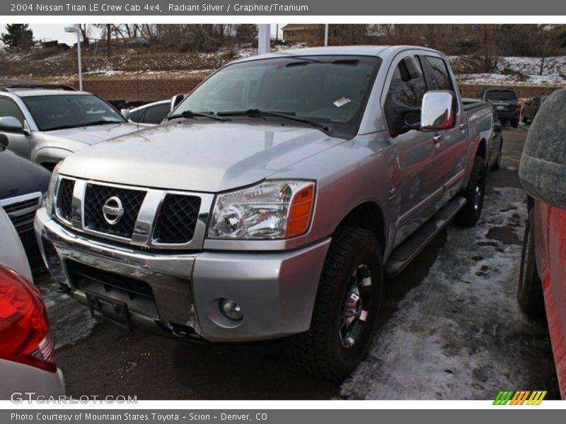Radiant Silver / Graphite/Titanium 2004 Nissan Titan LE Crew Cab 4x4