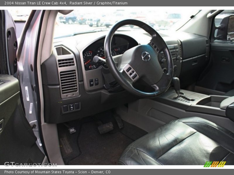 Radiant Silver / Graphite/Titanium 2004 Nissan Titan LE Crew Cab 4x4