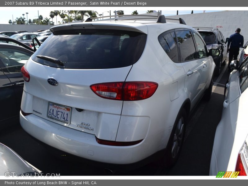 Satin White Pearl / Desert Beige 2007 Subaru B9 Tribeca Limited 7 Passenger