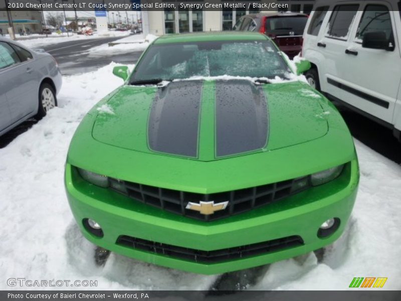 Synergy Green Metallic / Black/Green 2010 Chevrolet Camaro LT Coupe Synergy Special Edition