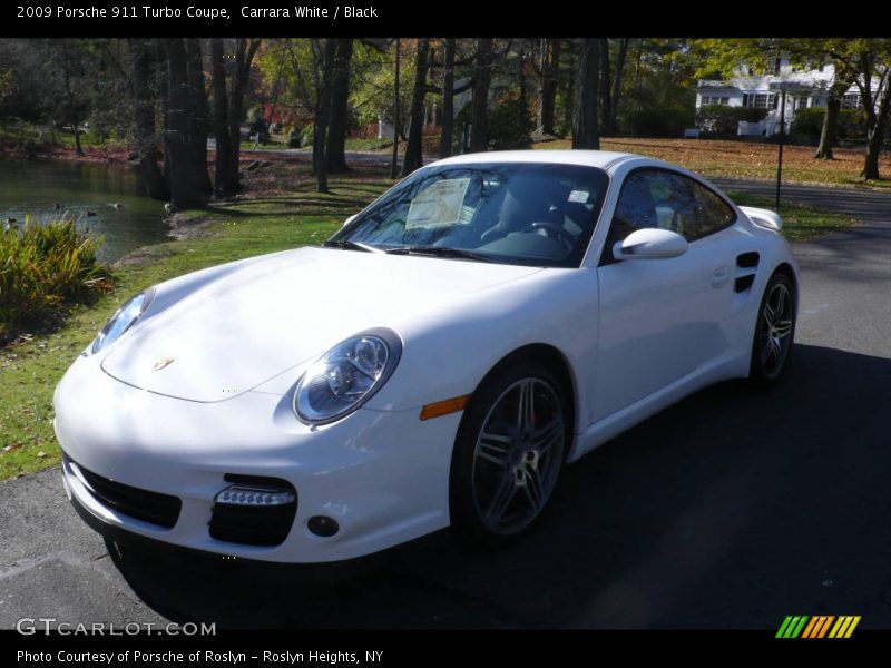 Carrara White / Black 2009 Porsche 911 Turbo Coupe