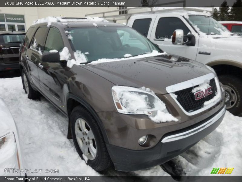 Medium Brown Metallic / Light Titanium 2008 GMC Acadia SLE AWD