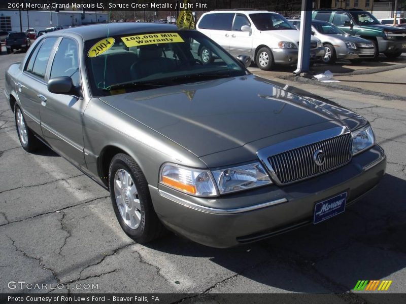 Spruce Green Metallic / Light Flint 2004 Mercury Grand Marquis LS