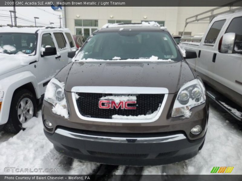 Medium Brown Metallic / Light Titanium 2008 GMC Acadia SLE AWD