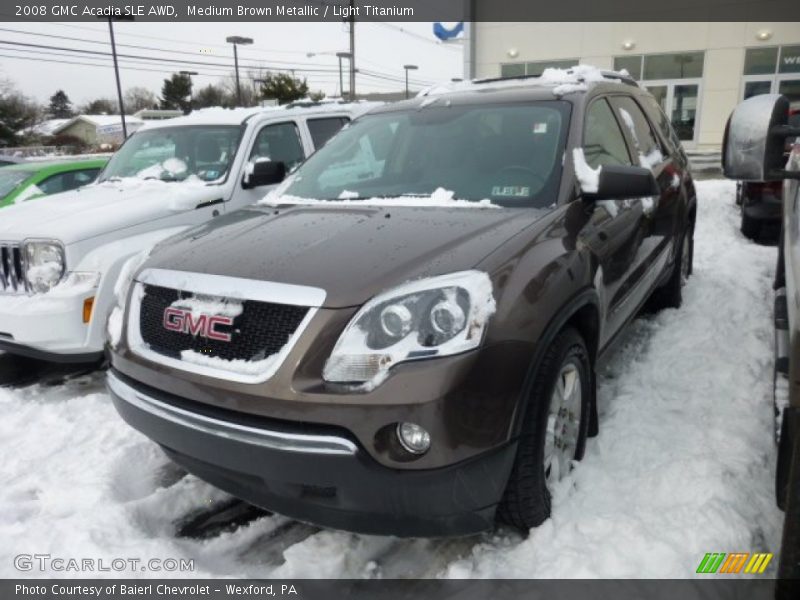 Medium Brown Metallic / Light Titanium 2008 GMC Acadia SLE AWD