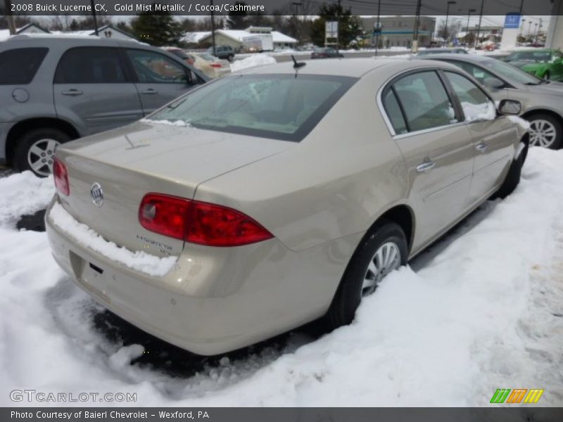 Gold Mist Metallic / Cocoa/Cashmere 2008 Buick Lucerne CX