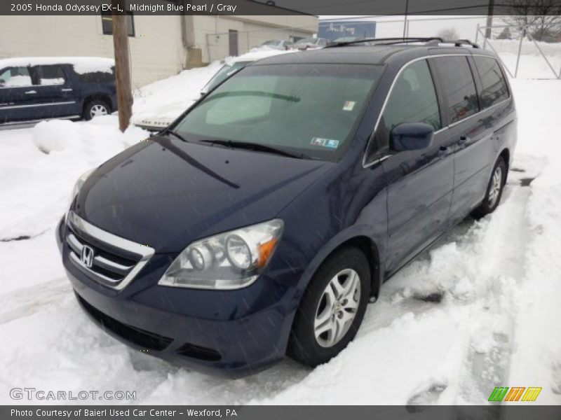 Midnight Blue Pearl / Gray 2005 Honda Odyssey EX-L